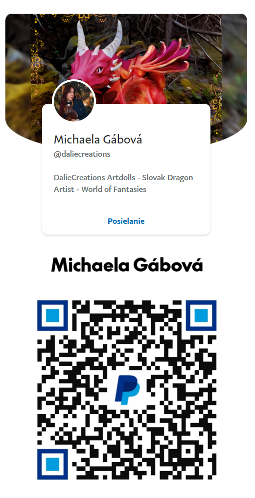 Easy payment method by PayPal - Payment is possible immediately after scanning the QR code, but also after clicking on the image and then being redirected to the website.